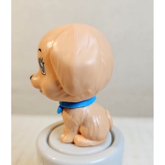 Barbie Doll Pet Puppy Dog Tan Beige Blonde Spots Toy 1.25"Tall Mattel - Picture 2 of 3